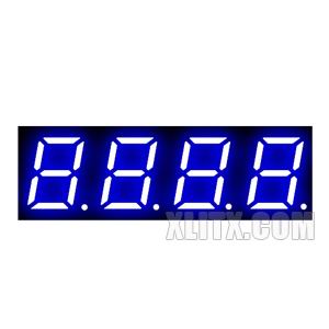 3944AB - 0.39-inch Blue 4-Digit CC LED 7-Segment Display
