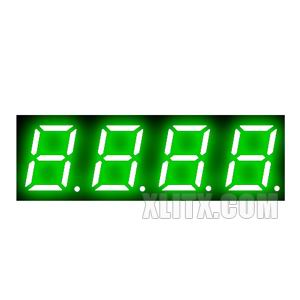 3944AGG - 0.39-inch Green 4-Digit CC LED 7-Segment Display