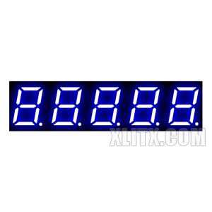 3951AB - 0.39-inch Blue 5-Digit CC LED 7-Segment Display