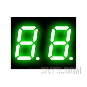 4021AGG - 0.40-inch Green 2-Digit CC LED 7-Segment Display
