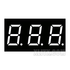 4031AW - 0.40-inch White 3-Digit CC LED 7-Segment Display