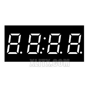 4041BB - 0.40-inch Blue 4-Digit CA LED 7-Segment Display