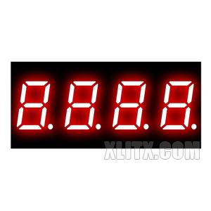 4042AS - 0.40-inch Red 4-Digit CC LED 7-Segment Display