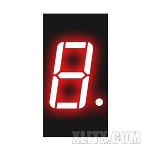 4102AS - 0.40-inch Red 1-Digit CC LED 7-Segment Display