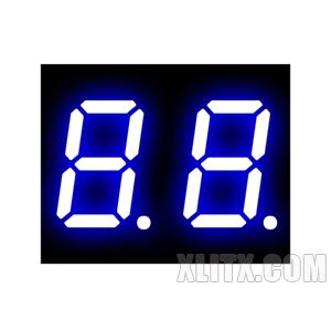 4201AB - 0.40-inch Blue 2-Digit CC LED 7-Segment Display