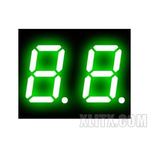 4201AGG - 0.40-inch Green 2-Digit CC LED 7-Segment Display