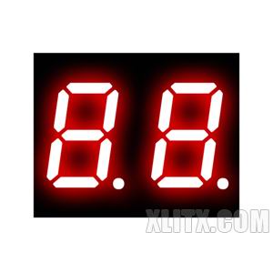 4201AS - 0.40-inch Red 2-Digit CC LED 7-Segment Display