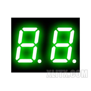 4201BGG - 0.40-inch Green 2-Digit CA LED 7-Segment Display