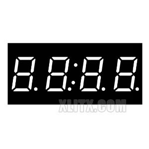 4401AB - 0.40-inch Blue 4-Digit CC LED 7-Segment Display