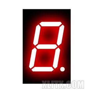 5011AH - 0.50-inch Red 1-Digit CC LED 7-Segment Display