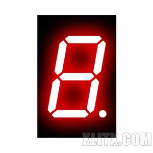 5011AS - 0.50-inch Red 1-Digit CC LED 7-Segment Display