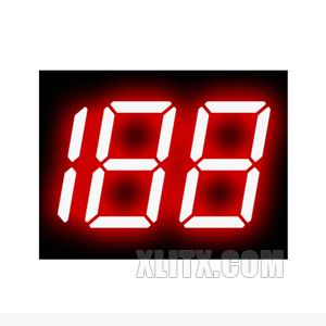 5032BS - 0.50-inch Red 3-Digit CA LED 7-Segment Display