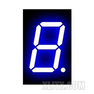 5101AB - 0.50-inch Blue 1-Digit CC LED 7-Segment Display
