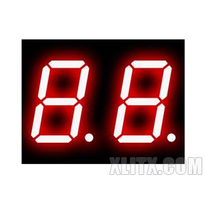 5201AS - 0.50-inch Red 2-Digit CC LED 7-Segment Display