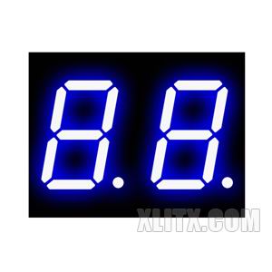 5202AB - 0.50-inch Blue 2-Digit CC LED 7-Segment Display