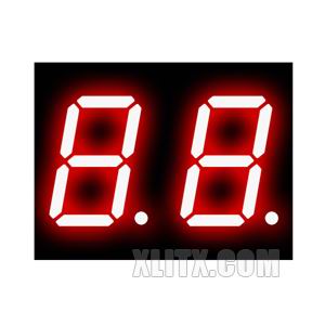 5202AS - 0.50-inch Red 2-Digit CC LED 7-Segment Display