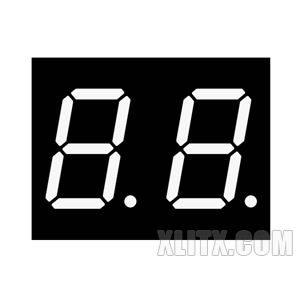 5202AW - 0.50-inch White 2-Digit CC LED 7-Segment Display