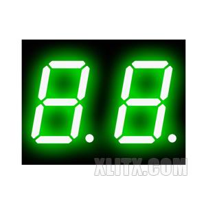 5202BGG - 0.50-inch Green 2-Digit CA LED 7-Segment Display