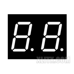 5202BW - 0.50-inch White 2-Digit CA LED 7-Segment Display