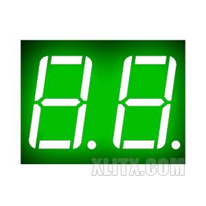 5261BGG - 0.56-inch Green 2-Digit CA LED 7-Segment Display