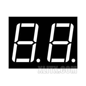 5261BS - 0.56-inch 2-Digit Red CA LED 7-Segment Display