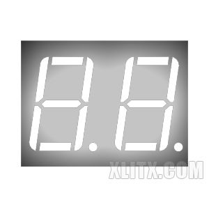 5261BW - 0.56-inch White 2-Digit CA LED 7-Segment Display