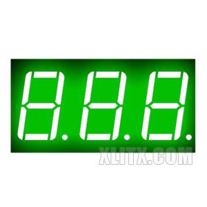 5361BGG - 0.56-inch Green 3-Digit CA LED 7-Segment Display