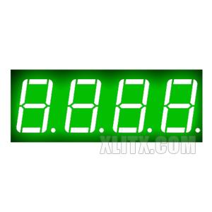 5461AGG - 0.56-inch Green 4-Digit CC LED 7-Segment Display