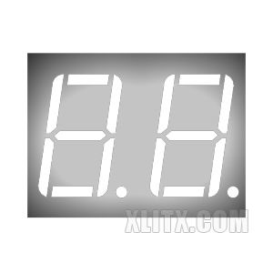 5621AW - 0.56-inch White 2-Digit CC LED 7-Segment Display