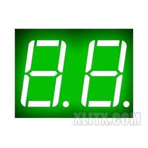 5621BGG - 0.56-inch Green 2-Digit CA LED 7-Segment Display
