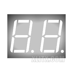 5621BW - 0.56-inch White 2-Digit CA LED 7-Segment Display