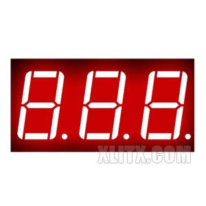 5631AH - 0.56-inch Red 3-Digit CC LED 7-Segment Display