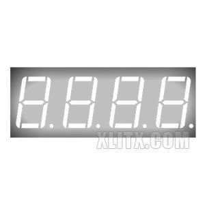 5641AW - 0.56-inch White 4-Digit CC LED 7-Segment Display