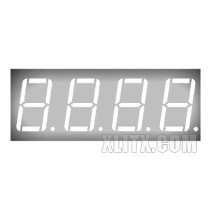 5641BW - 0.56-inch White 4-Digit CA LED 7-Segment Display