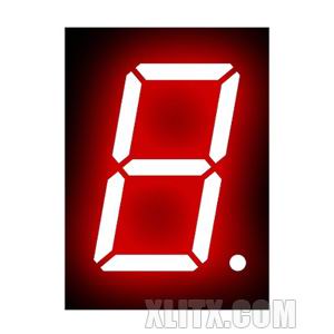 8011BH - 0.80-inch Red 1-Digit CA LED 7-Segment Display