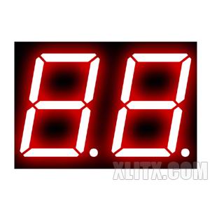 8021AS - 0.80-inch Red 2-Digit CC LED 7-Segment Display