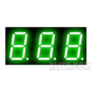 8031AGG - 0.80-inch Green 3-Digit CC LED 7-Segment Display