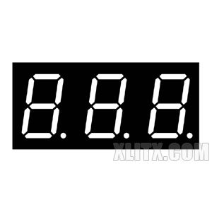 8031AW - 0.80-inch White 3-Digit CC LED 7-Segment Display