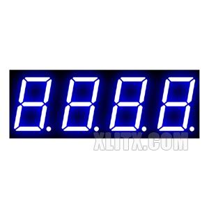 8041AB - 0.80-inch Blue 4-Digit CC LED 7-Segment Display