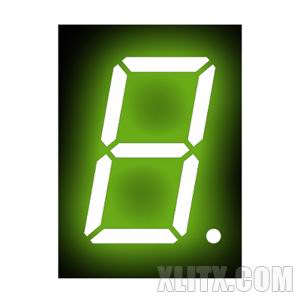 8106AG - 0.80-inch Yellow-Green 1-Digit CC LED 7-Segment Display