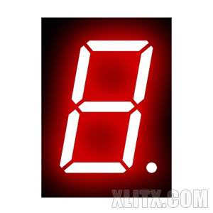 8106BS - 0.80-inch Red 1-Digit CA LED 7-Segment Display