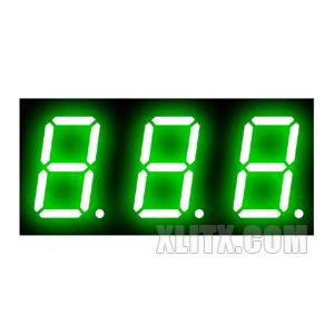 8301AGG - 0.80-inch Green 3-Digit CC LED 7-Segment Display