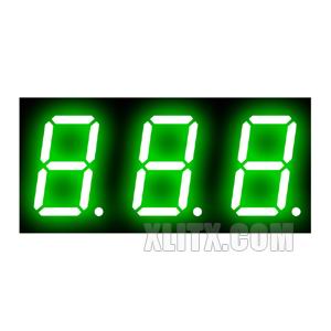 8301BGG - 0.80-inch Green 3-Digit CA LED 7-Segment Display