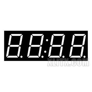8402BW - 0.80-inch White 4-Digit CA LED 7-Segment Display