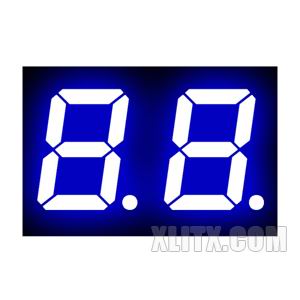 CL2821AB - 0.28-inch Blue 2-Digit CC LED 7-Segment Display