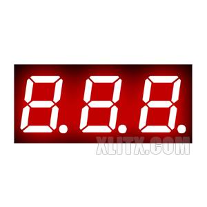 CL2832AH - 0.28-inch Red 3-Digit CC LED 7-Segment Display