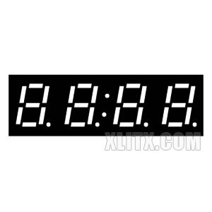 CL2841BB - 0.28-inch Blue 4-Digit CA LED 7-Segment Display