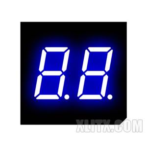 CL3022AB - 0.30-inch Blue 2-Digit CC LED 7-Segment Display