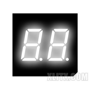 CL3022AW  0.30-inch White 2-Digit CC LED 7-Segment Display