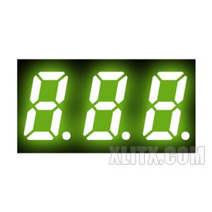 CL3231AG - 0.32-inch Yellow-Green 3-Digit CC LED 7-Segment Display